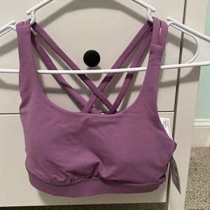 Lululemon Energy Bra in wisteria purple